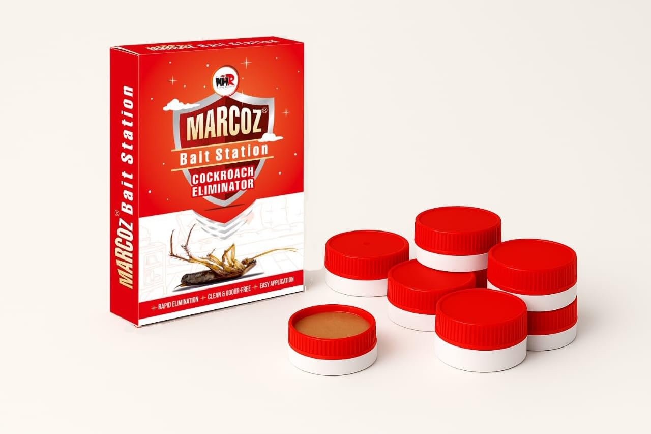 MMR Making Marvelous Marcoz Bait Station Cockroach Eliminator Gel, 6 Pieces, Rapid Elimination Pack of 1-picture-14