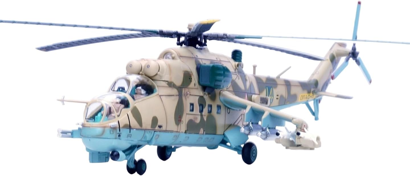 Panzerkampf 14005PI Mi-24 Helicopter Hind Soviet Air Force Bagram Base Diecast 1/72 Model New in Stock