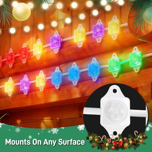Image of 40pcs Mounting Bracket Kit for Govee H705 H805 H801 H801B Series Lights, ABS Bracket with Screws & Driver Bit NOT for Groove PRO