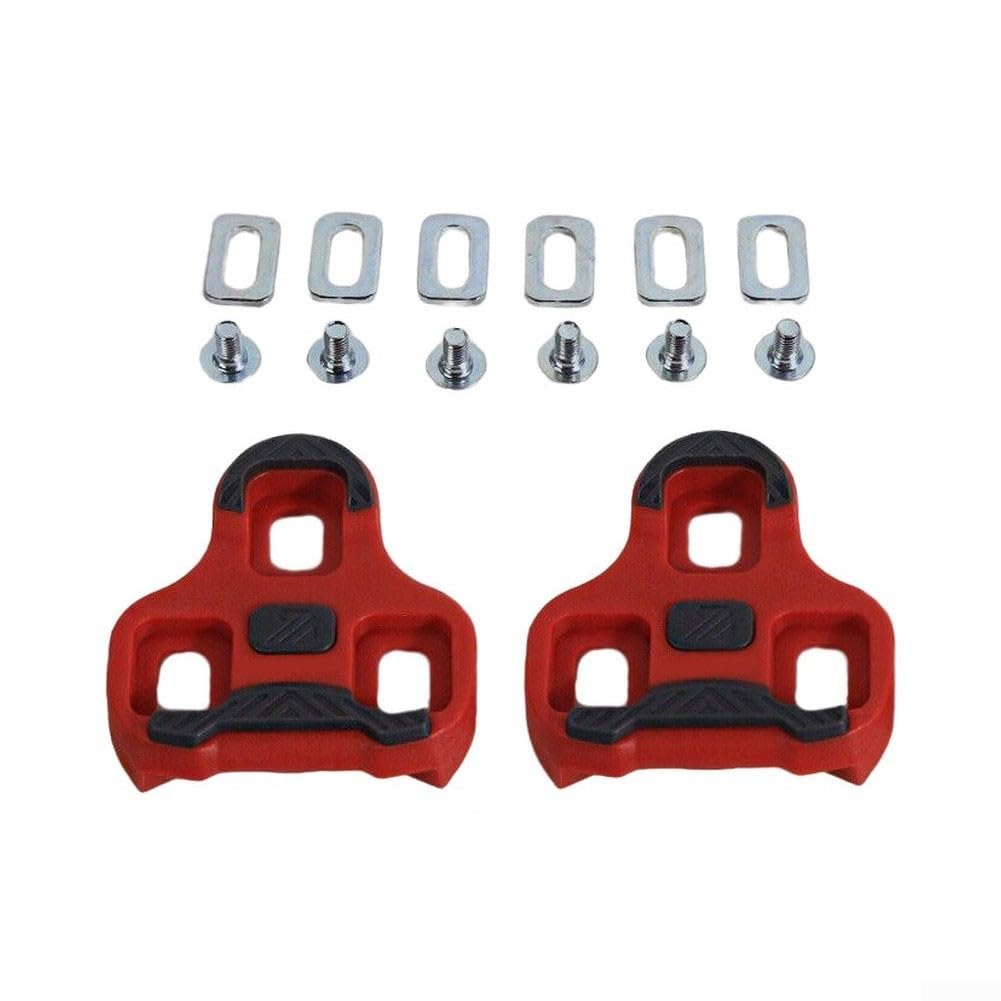 Tacchette per Pedali da Bicicletta, Sistema a 3 Fori per Bici da Strada, Angolo di flottaggio 0/4.5/9, per Scarpe e Biciclette da Mountain Bike.