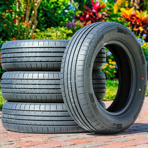 Set of 4 (FOUR) Ameritread Total Comfort Passenger Car All-Season Touring Radial Tires-195/60R15 195/60/15 195/60-15 88H Load Range SL 4-Ply BSW Black Side Wall UTQG 480AA