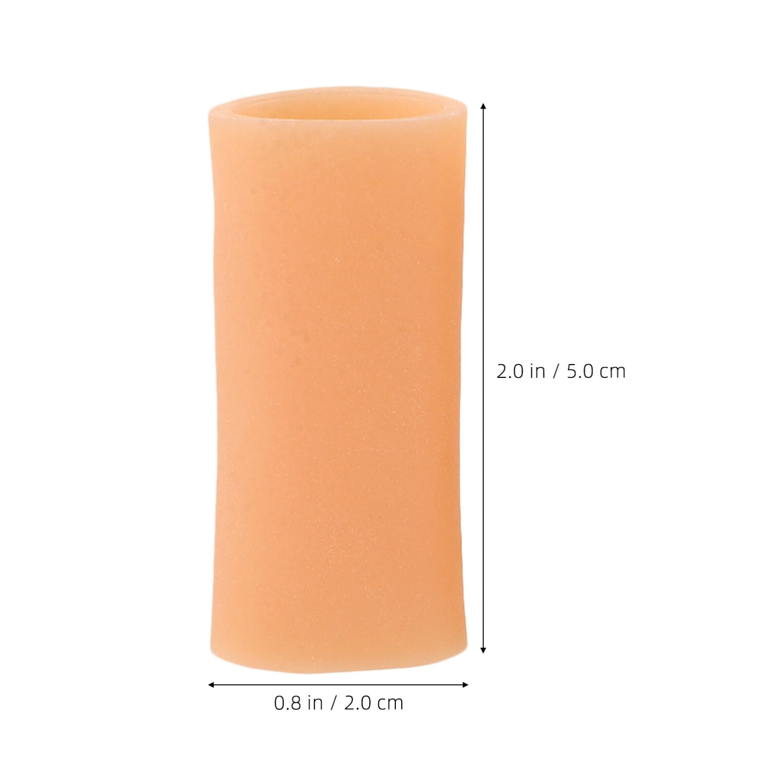 Healeved 5 Pairs Gel Finger Sleeve Protectors Finger Covers Silicone Finger Sleeve Cushions and Protects, Provide Relief for Finger Cracking, Blisters and Calluses Khaki