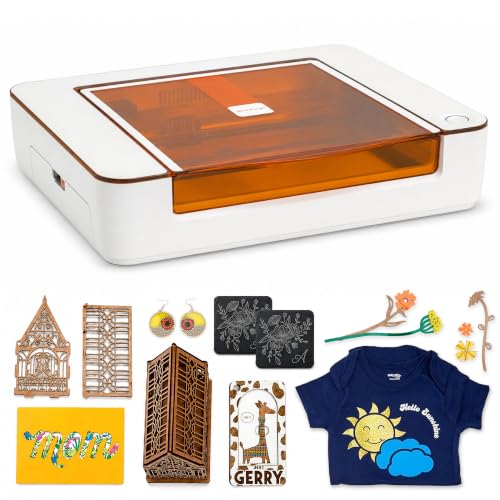 Glowforge Aura 6W Laser Engraver & Cutter with HD Camera & 12-in Workspace