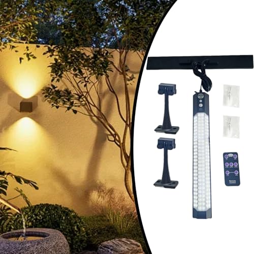 Luces solares para exteriores para acampar y dar seguridad nocturna al porche de su casa 3