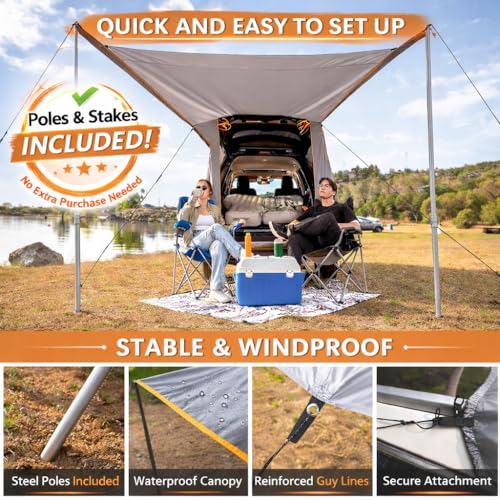 HEYTRIP Upgraded SUV Tailgate Tent