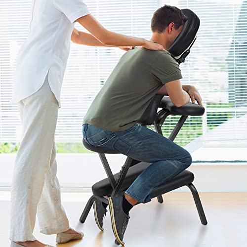 Portable Massage Chairs, In Home Massage Therapy, Desktop Massage Portal Package For Seated Massages, Adjustable Tattoo Chair Folding Massage Chair Salon Massage Chair With Face Cradle Carry Bag #TOP1