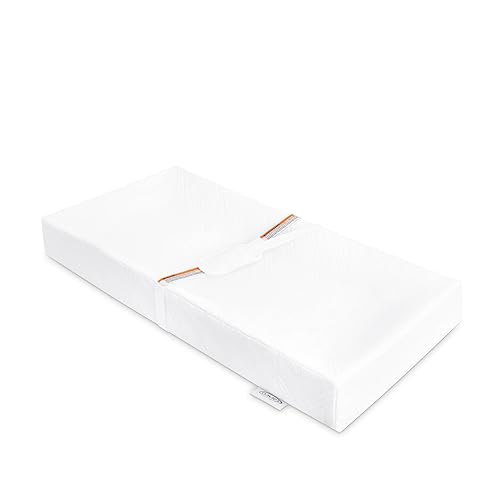 Miniatura 9 de Graco Cambiador contorneado de 4 lados de alta calidad (blanco) - Certificado GREENGUARD Gold, cambiador de bebé certificado impermeable JPMA con 4