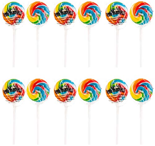 Rainbow Swirl Pops - 12 Suckers