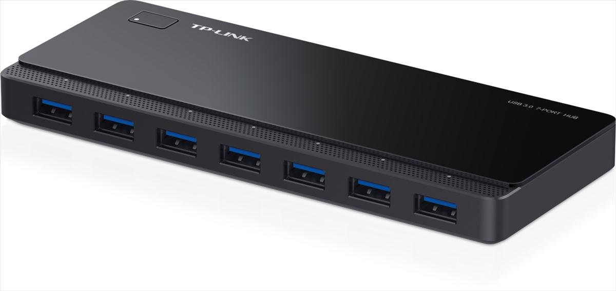 TP-Link Powered USB Hub with 7 Data Smart Charging USB 3.0 Ports, Compatible with Windows, Mac OS X and Linux Systems, 5V/1.5A Power Output (UH700) US