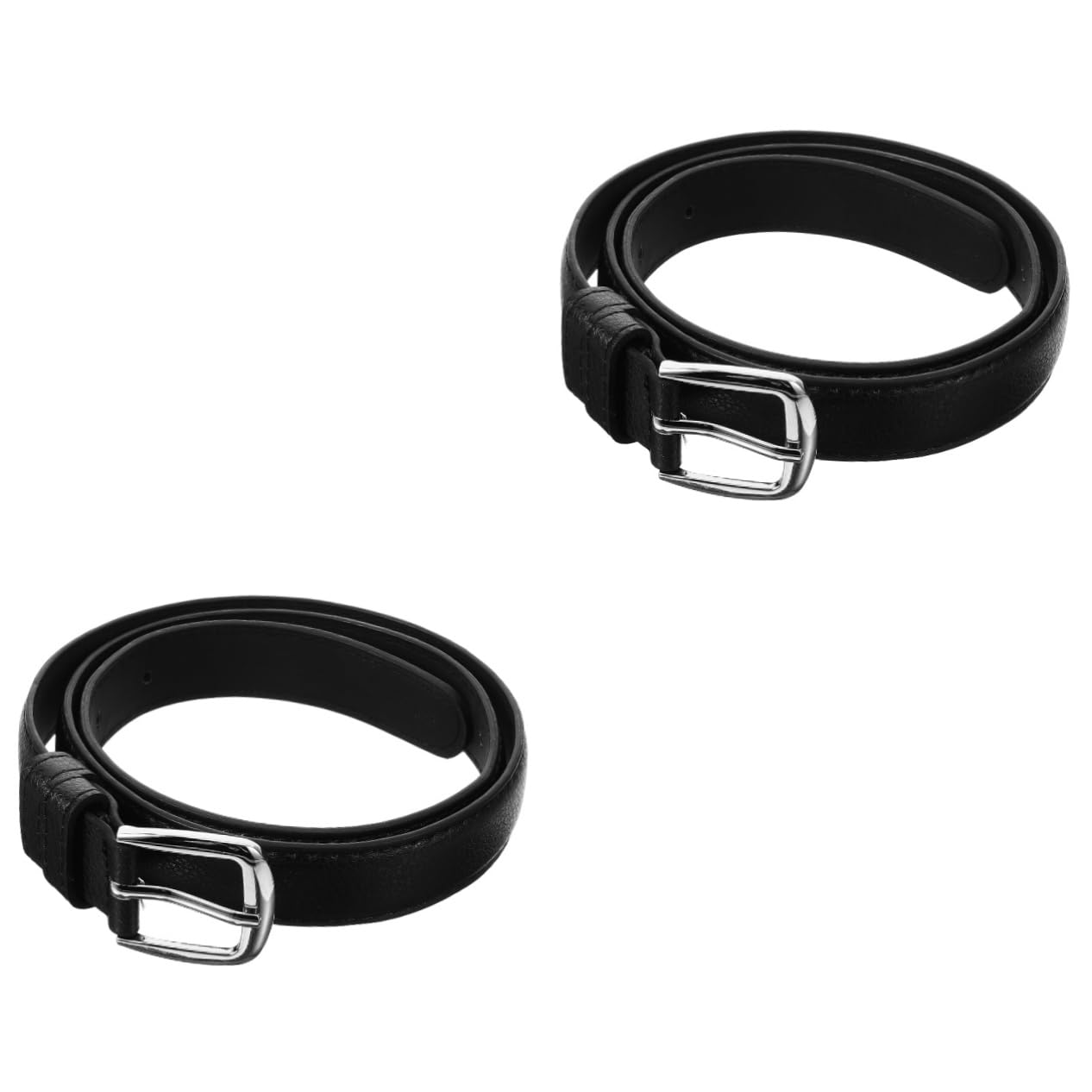 COLLBATH 2pcs Boys Belt Boys and Girls Belt for 4-8 Years Adjustable Pu Leather Jeans Stylish