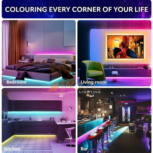 Image of JACKAL 45 Meter Multicolour Diwali Outdoor /Indoor LED Rope Light Pipe Light with Short Circuit Resistant Connector | Perfect for Home Ceiling, Functions, Christmas & Office Decor (6 Months Warranty)