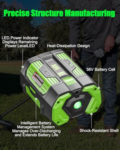 Image of 56V 7.5Ah Replacement Battery for EGO Battery 7.5Ah Compatible with EGO 56 Volt Power Tools 2-Pack