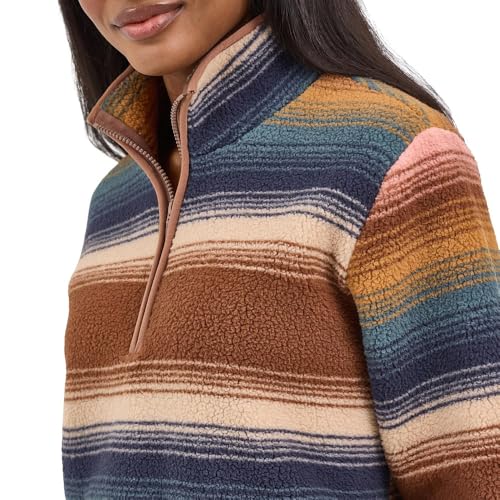 Wrangler Women's Multi Stripe Sherpa Pullover2
