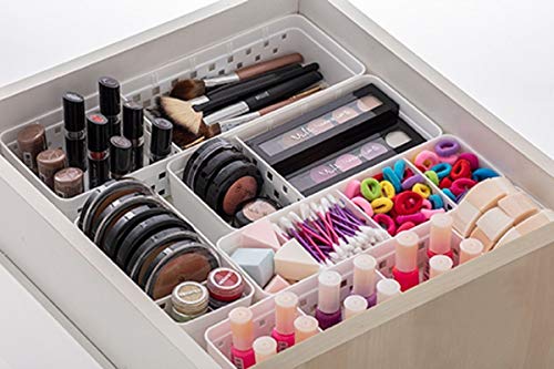 2 Cestos Organizador Divisórias Gaveta Separador Armário Closet