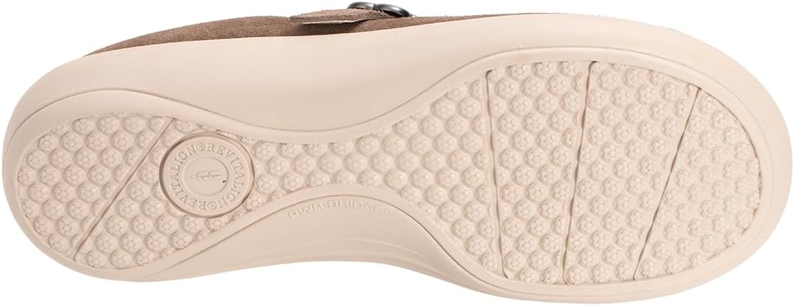 REVITALIGN Women's Solaire Suede Mule, Fossil, 11 Wide - Image 4