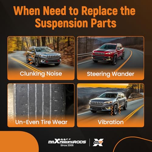 maXpeedingrods 4Pcs Front Lower Control Arm Kit for Jeep Cherokee 2014-2018 by maXpeedingrods - Used condition - Image 8