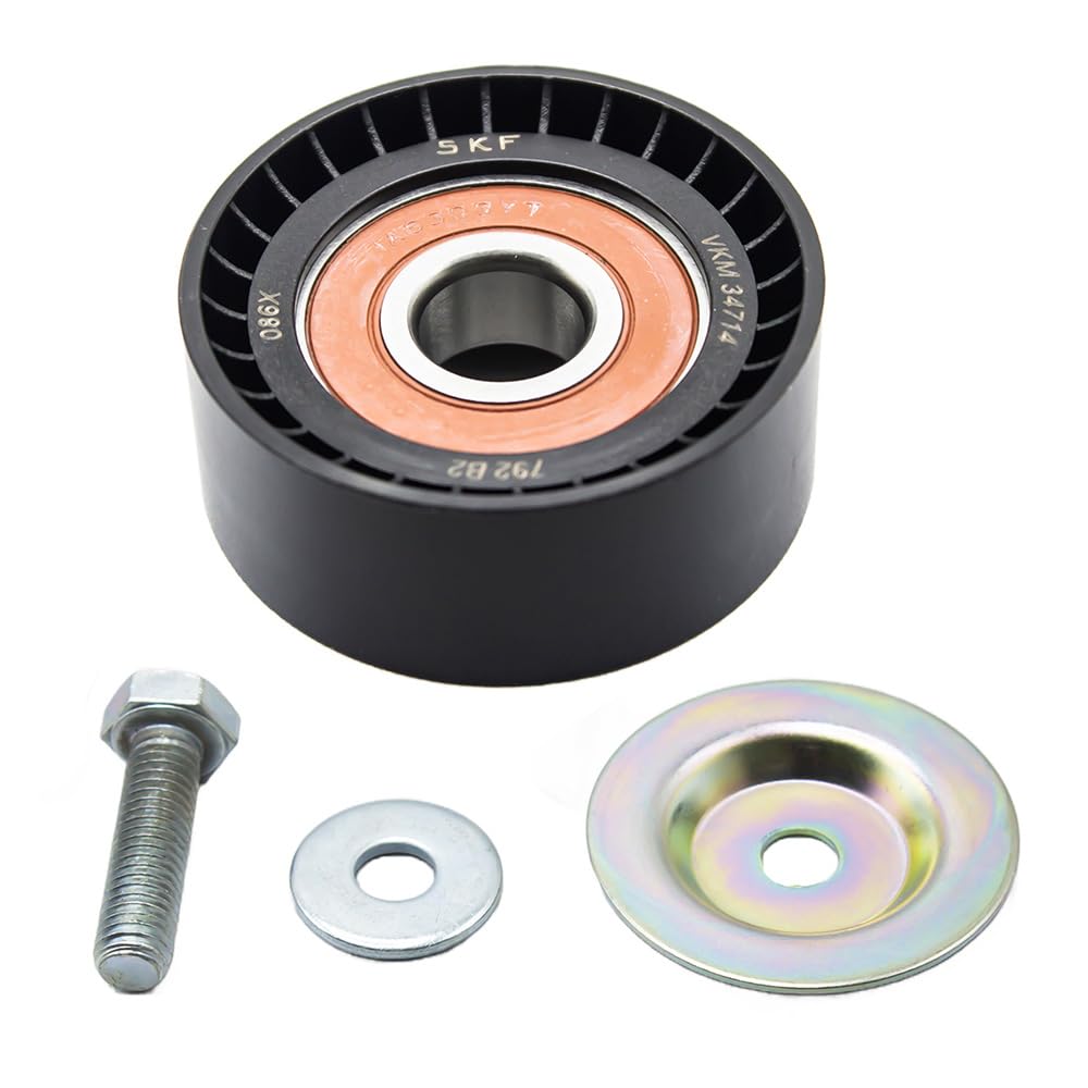 SKF V-Ribbed Belt Idler/Guide Pulley VKM 34714 Right-Hand Position Height 78 mm Length 76 mm Width 49 mm - OE Quality