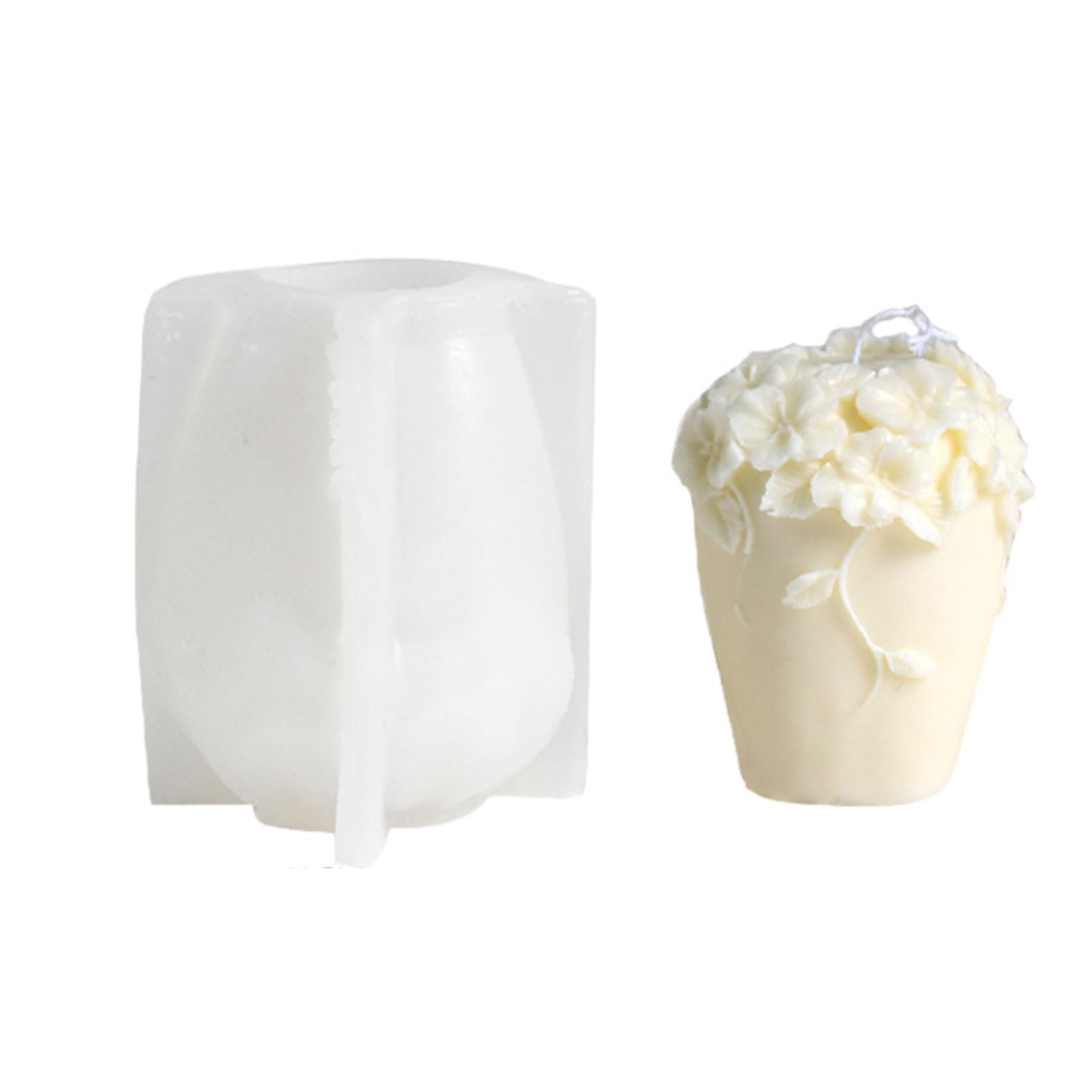 Jazuaiao Vine Flower Embossed Silicone Molds for Soap Home Decoration Chocolate Silicone Molds for Epoxy Resin Making