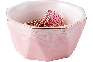 Ceramic Rose Gold Paper Clip Holder