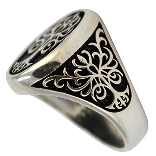 Genuine Solid 925 Sterling Silver Tree of Life Ring for Men3