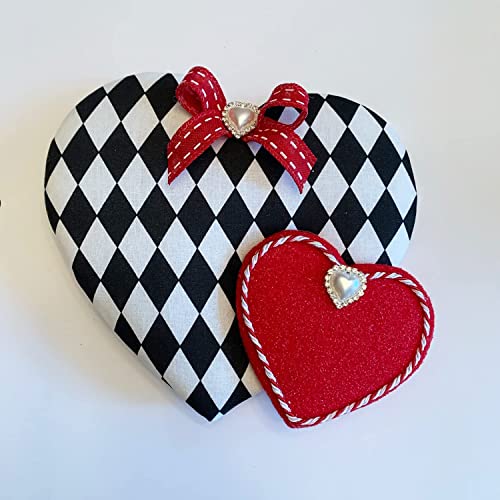 Honbay 10Pcs 22Mm X 23Mm Heart Shaped Rhinestone White Faux Pearl Buttons Embellishments - Sew On #TOP4