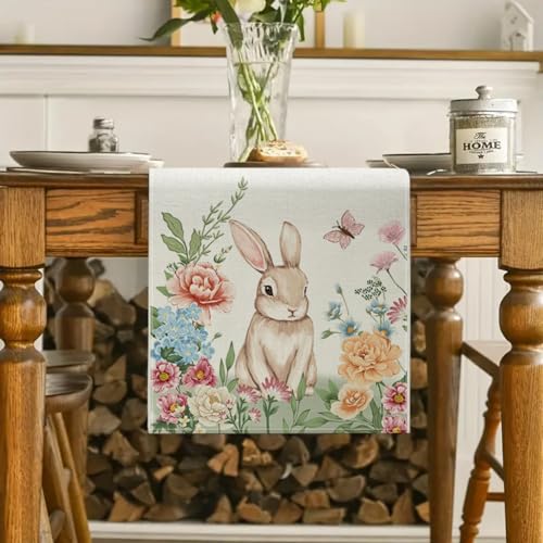 Easter Bunny Table Runner 50% Off - Colorful Spring Decor - Image 2