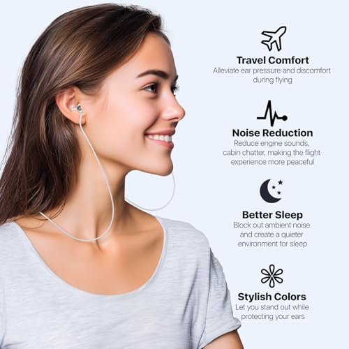مراجعة سدادات أذن للطيران 25dB — تخفيف الضغط ومنع ألم الأذن مريحة وقابلة لإعادة الاستخدام للأذان الصغيرة - الصورة 2