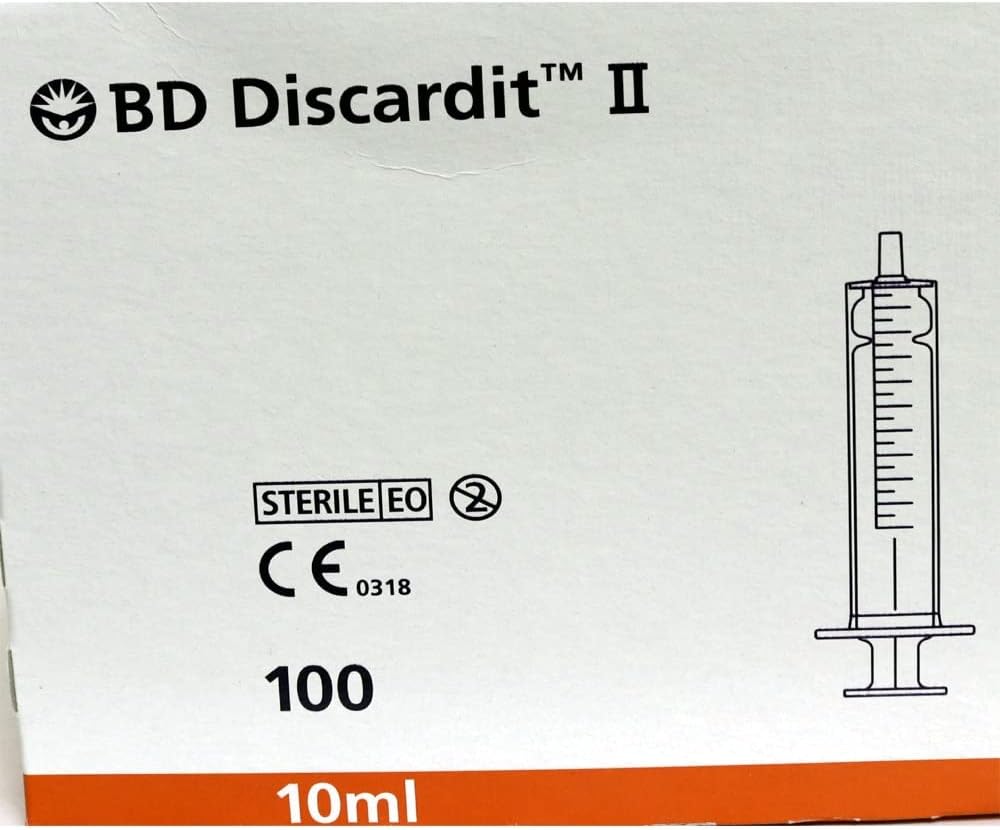 B.D Discardit Syringes 10ml