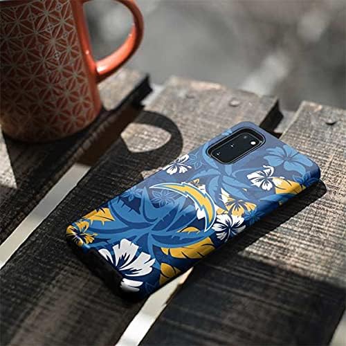 Skinit Pro Phone Case Compatible with Galaxy S20 - Officially Licensed NFL Los Angeles Chargers Tropical Print Design