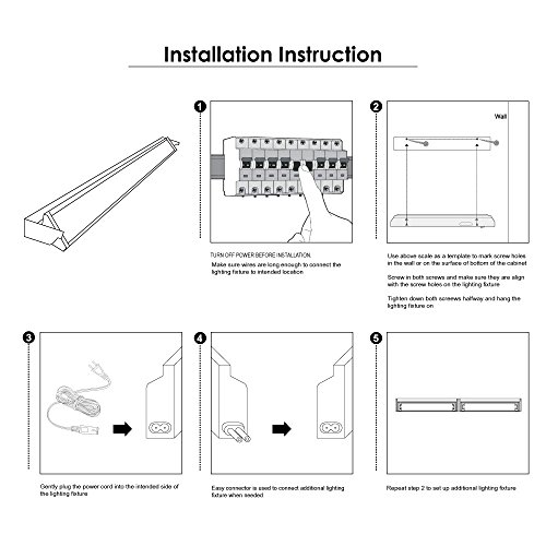 Multi-Function Led Under Cabinet Lighting Fixture -Plug-In Installation- Angle Adjustable Led Mirror Light - Warm White - Shatterproof Pc Diffuser Aluminum Housing 120° Beam Angle For Cabinet, Bathroom, Accent Lighting #TOP5