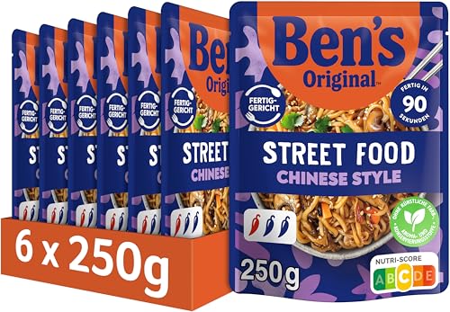 BEN'S ORIGINAL™ Fertiggericht Street Food Chinese Style Noodles 6x250g