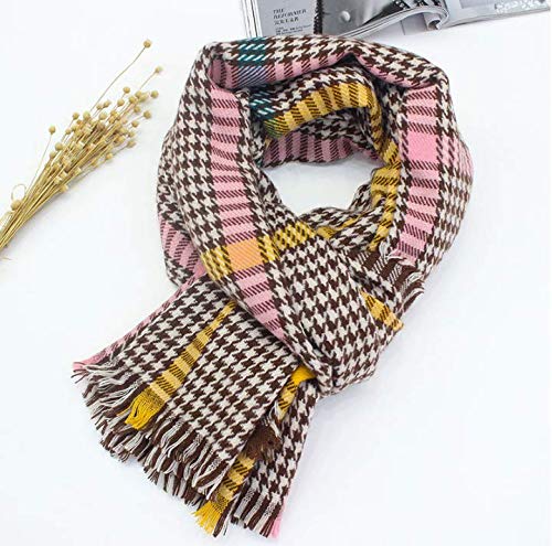 Foulard à carreaux pour les femmes écharpe cadeau mode hiver