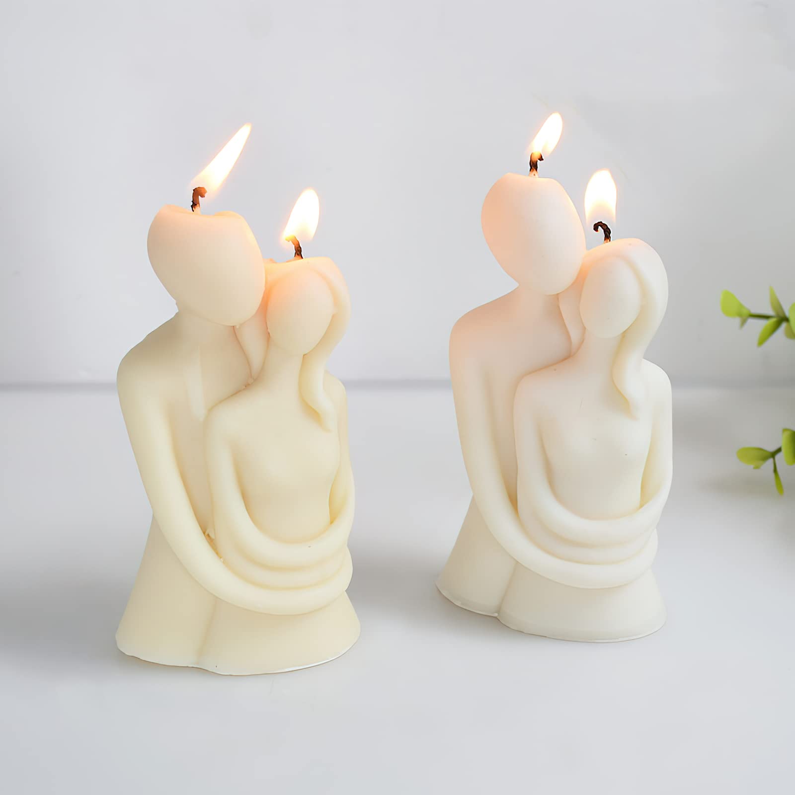 4-teiliges Silikon-Kerzenformen Set – DIY Formen Zum Gießen Von Kerzen, Seife, Harz (3D Designs)