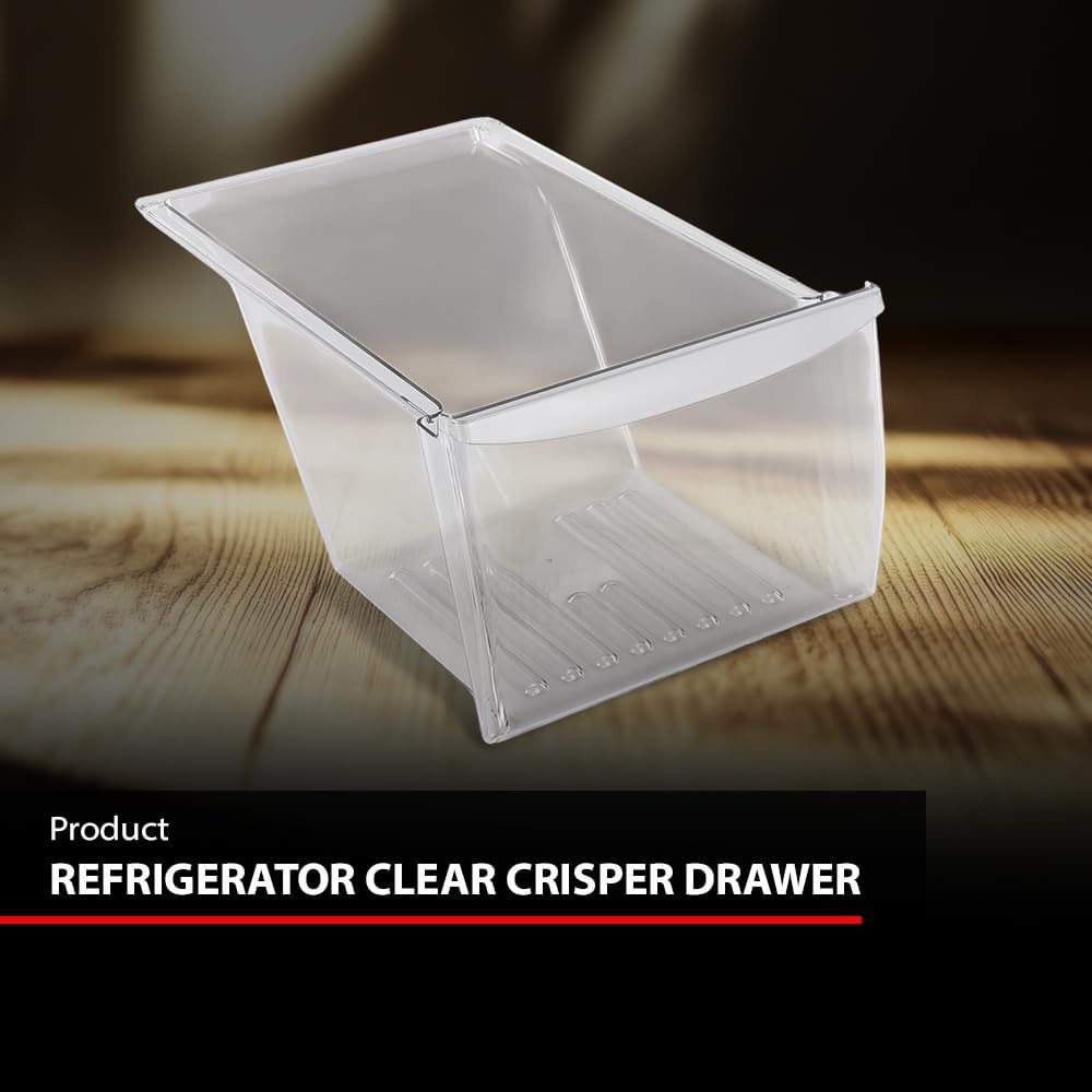 Crisper Drawer Pan Compatible with Frigidaire, Kenmore, Crosley, Westinghouse, Gibson, Kelvinator Fit Refrigerator Models Beginning with FFTR18, FFHT18, FRT18 240337103, PS429854 Clear