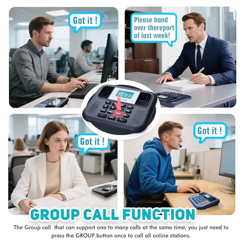 UniTalk Wireless Intercoms for Home & Office, Two-Way Real-time Full-Duplex Voice System with Offline Voice Control,Group Call & Monitor Function, Clear Sound, Long Range Up to 1/4 Mile (UT-001-1F1P) by UniTalk - Image 3