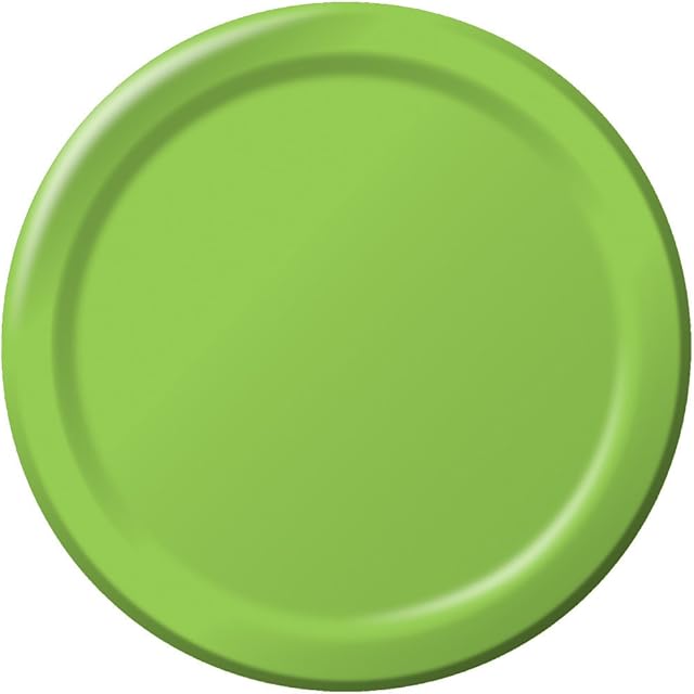 Creative Converting Touch of Color 24 Count Paper Banquet Plates, Fresh Lime