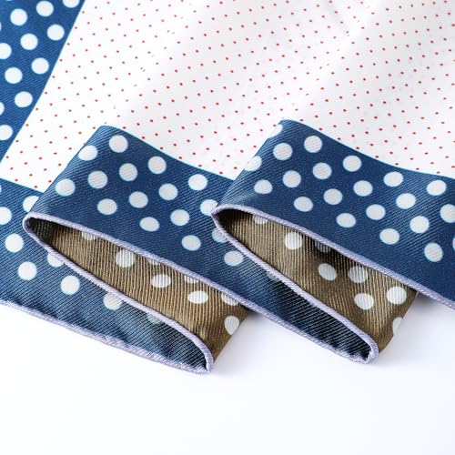 100% Mulberry Silk Square Scarf for Women, Premium Custom-Woven Twill Scarf 25.6" x25.6'', Hand-Rolled, Gift-Ready2