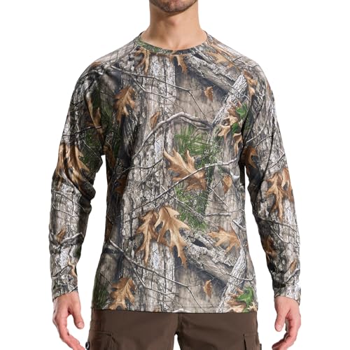LOOGU Men's UPF 50+ UV Sun Protection SPF Rash Guard Lightweight Long Sleeve Shirts Outdoor for Fishing Hiking Swimming