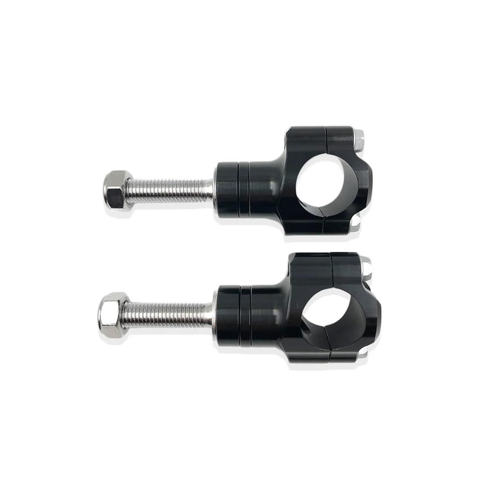 Elevadora Manillar Accesorios Universales para Motocicleta M10 Abrazadera Manillar Aleación Aluminio CNC Elevador Ajustable 1 1/8 "28 Mm para Suzuki Etc.(M10-Black)