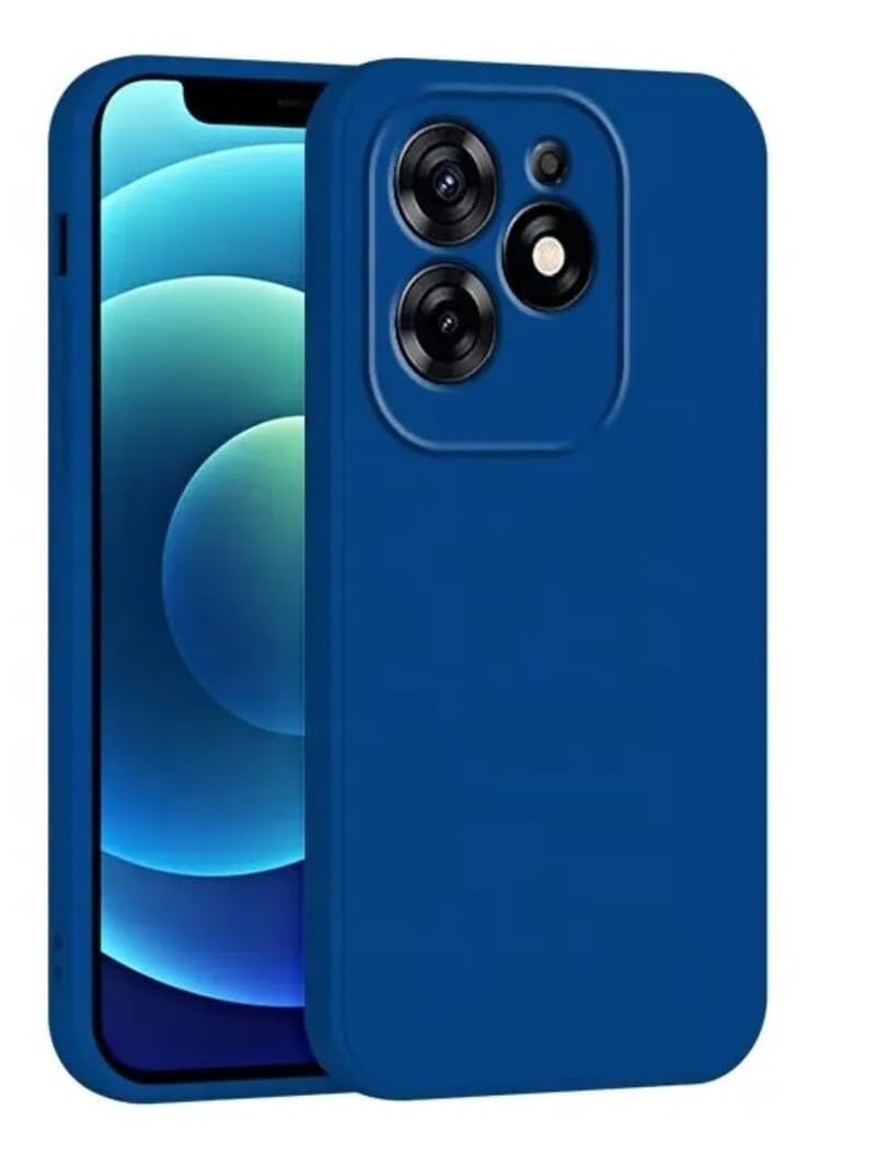 Case for Infinix Hot 40 Pro Soft Silicone TPU Case, Lightweight Protective Cover Smooth Finish Camera Protective Shock Absorbant Stylish Case for Men Women Compatible with Infinix Hot 40 Pro (Blue)