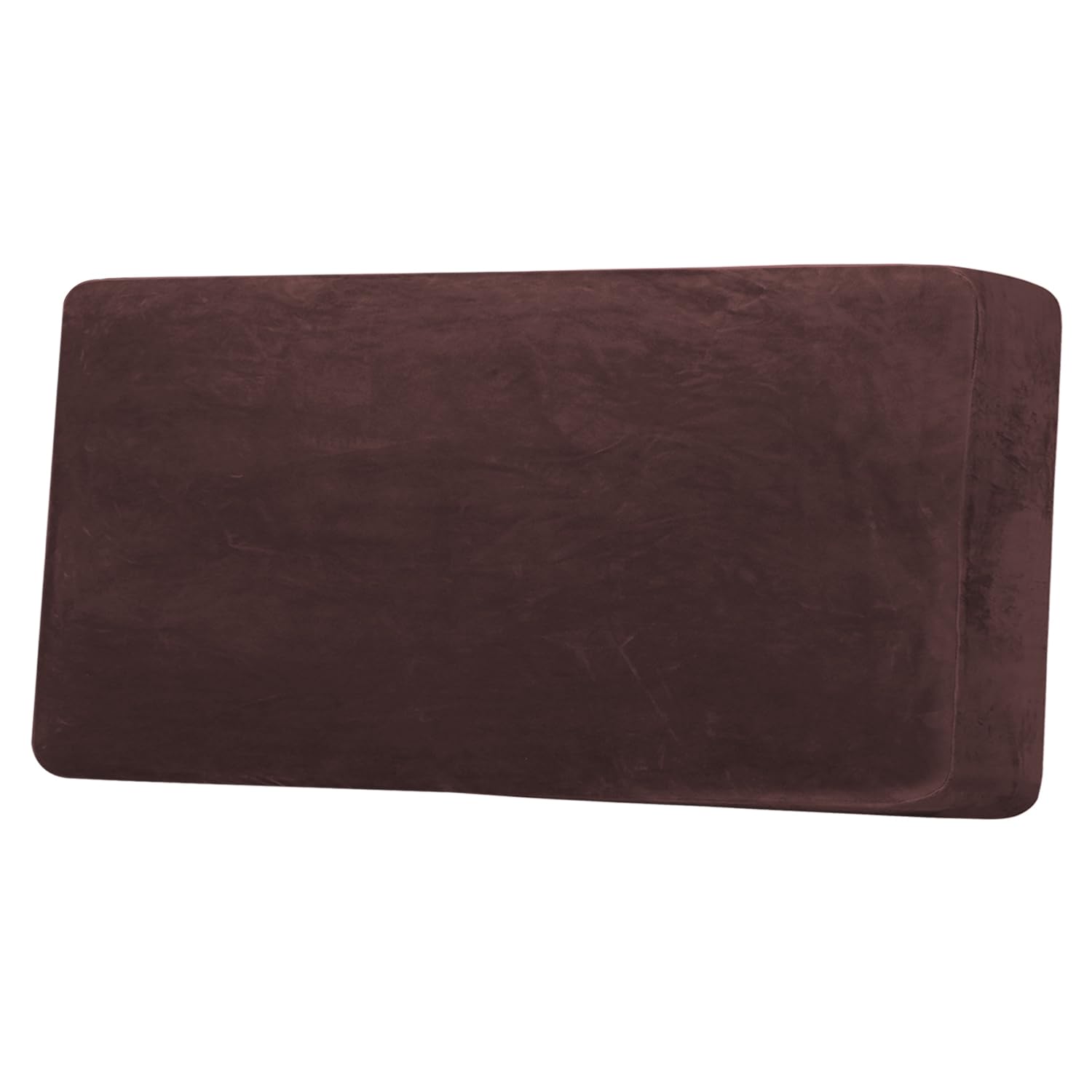 Photo 1 of H.VERSAILTEX Velvet Stretch Individual Couch Cushion Cover Plush Cushion Slipcover for Loveseat Sofa Cushion Furniture Protector Seat Cushion Sofa Cover (1 Piece Sofa Cushion Cover, Brown)