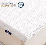 [Rutschfest & Multifunktional]: Der Memory Foam Topper kann dank des Noppens robust & bombenfest auf herkömmlicher Matratze oder anderswo befestigt werden, während der Lärm weniger wird. Dieser Matratzentopper 90 x 200 ist mit Bezug ca. 6cm dick. Ob es sich um Matratzen, Boxspringbetten, Schlafsofas, zusätzliche Besuchermatratze oder Rollmatratze bei nächstem Zelten handelt, bietet diese Auflage immer idealen Liegekomfort. Geeignet für Wohnwagen, Campingbusse, Ferienwohnungen und Gästezimmer