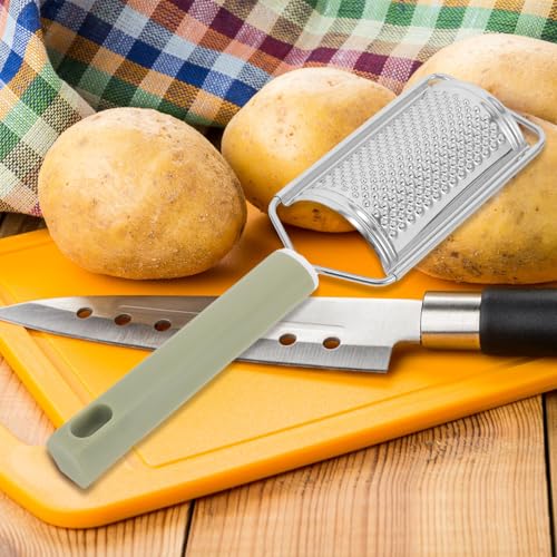 Rallador de Ajo de Acero Inoxidable con Mango Hexagonal Verde miniatura 4