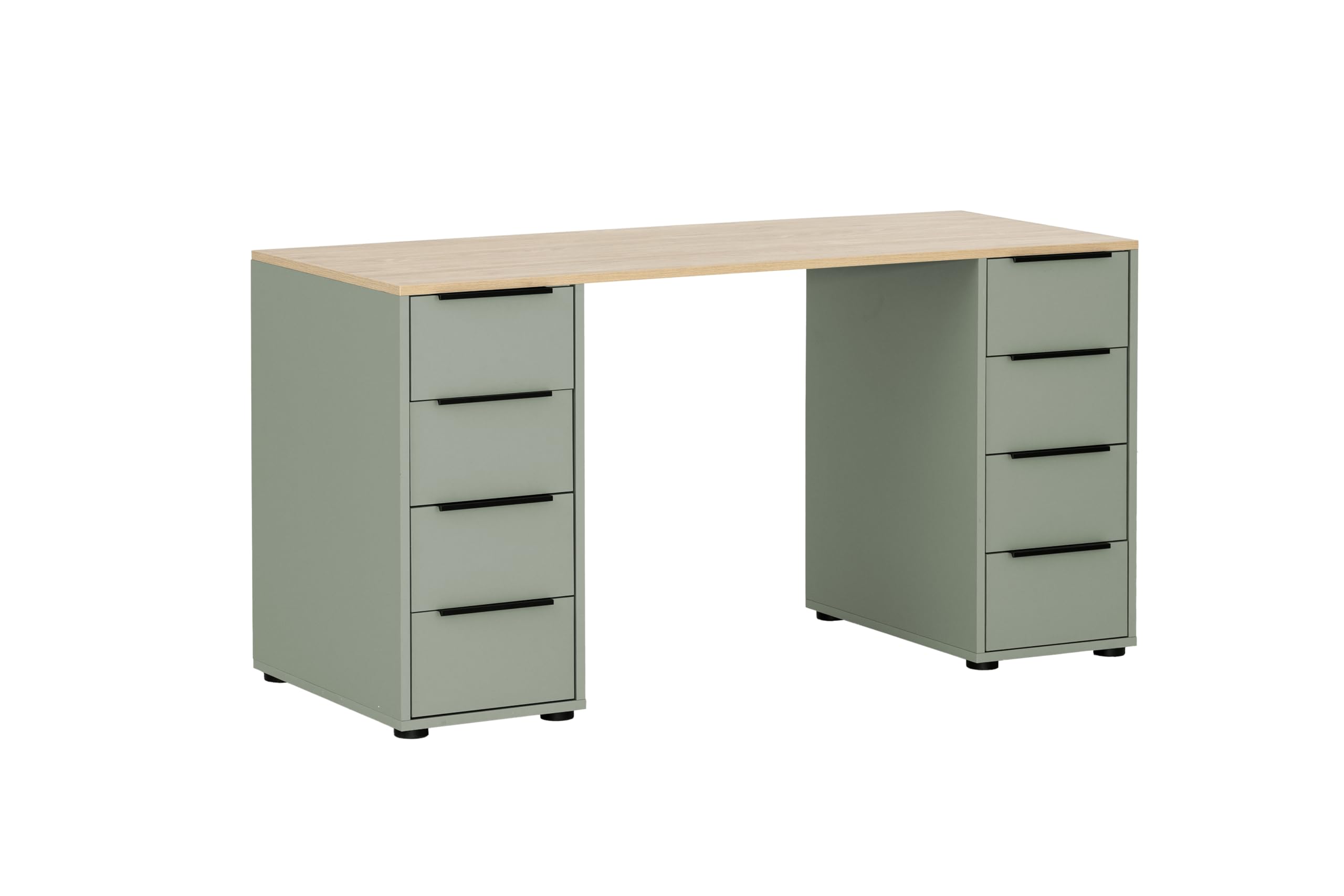 Schildmeyer Schreibtisch Elma 701967 Pistazie/Eiche hell Dekor, 140 x 55,5 x 73,1 cm