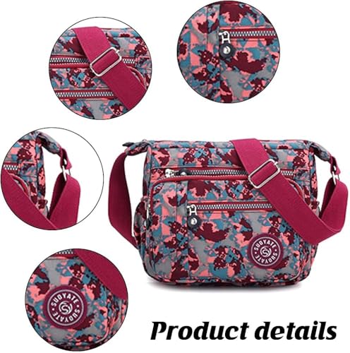 Image of ketmart Crossbody Bags Waterproof for Women Handbags Shoulder Bag with Adjustable Strap Women's Crossbody Purses polyester Fabric.