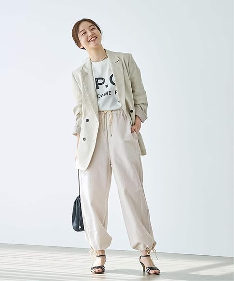 Amazon | [ルーマー] コットンシルク イージーパンツ 36  