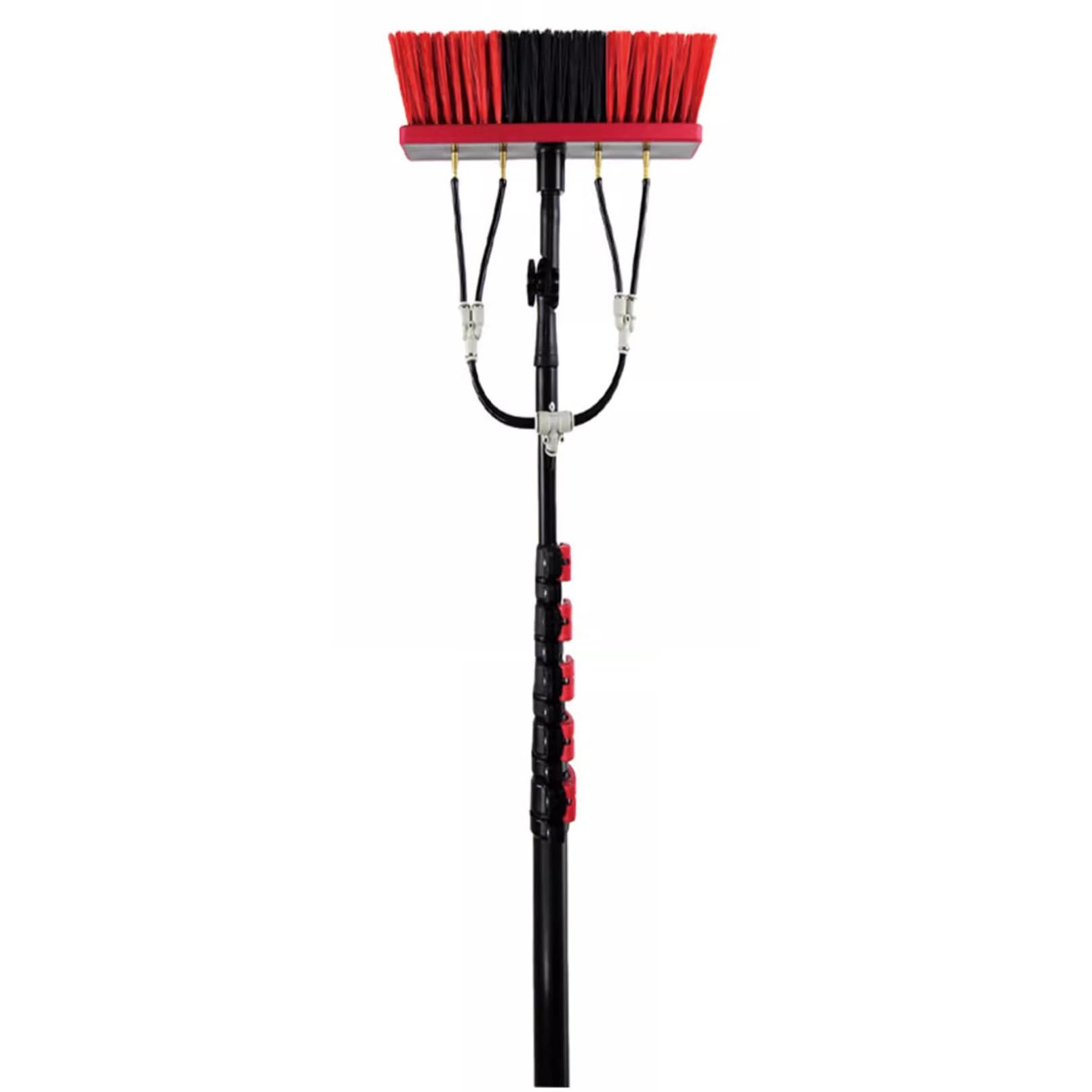Aioneer Water Fed Pole Kit For Window Cleaning Adjustable Brush For Solar Panel & Glass Outdoor Cleaner Equipment For Effortless Cleaning & Maintenance-30ft/9m