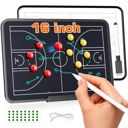Sunnyload 16 Inch Double Sided Electronic Basketball Coaching Board