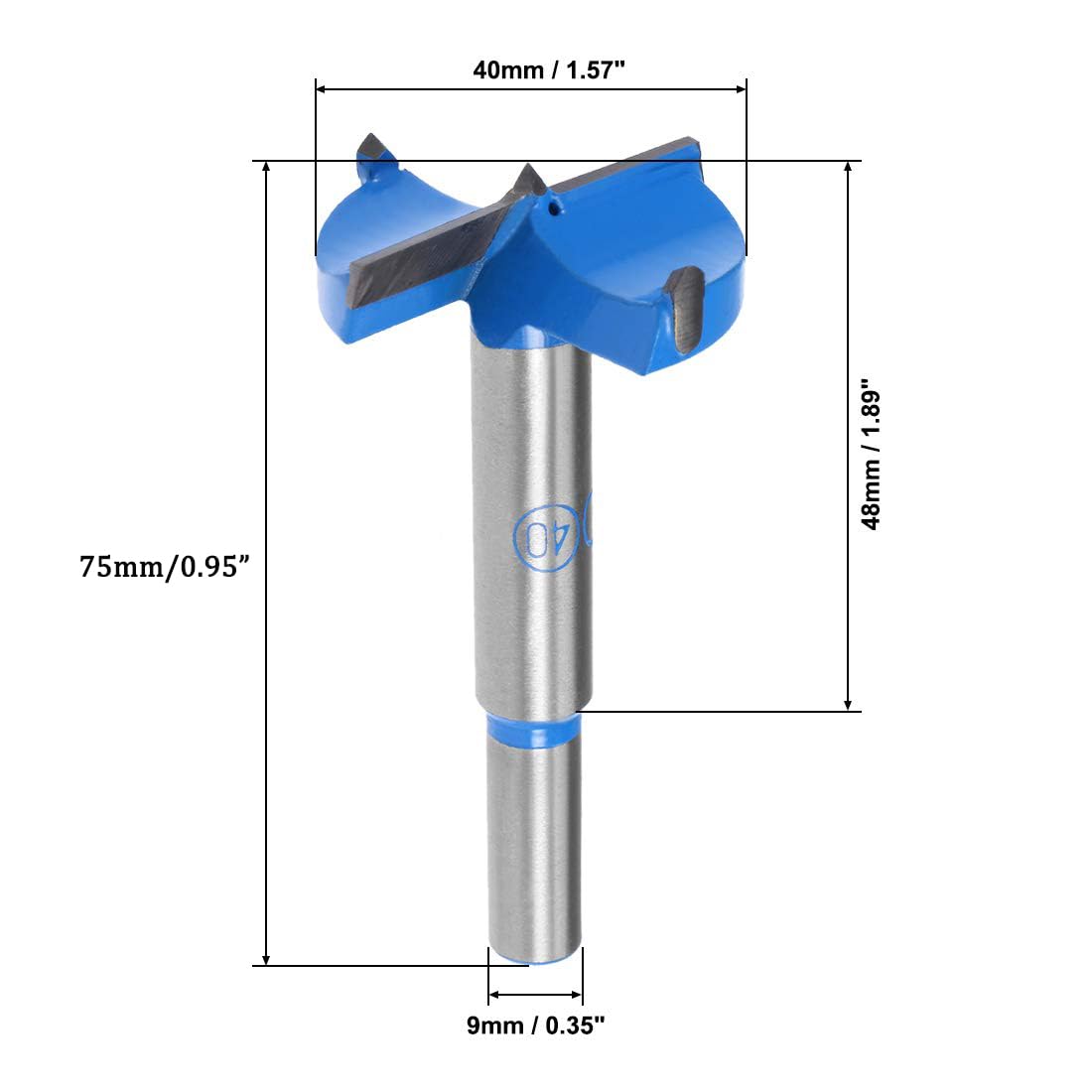 TOP-VIGOR 40mm Forstner Drill Bit - Image 2