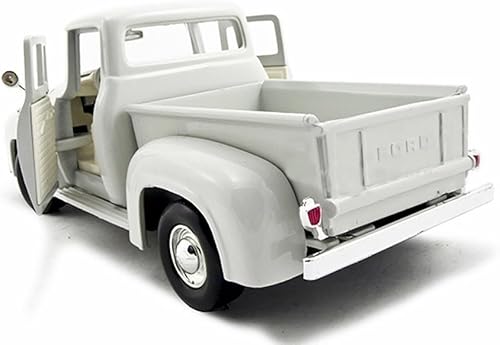 Miniatura 2 de 1956 F-100 Pickup Truck Blanco 124 Diecast Model Car por Motormax 73235w